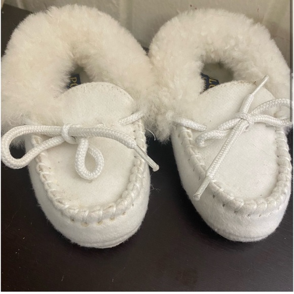 Polo Ralph Lauren Other - NWOT Polo Ralph Lauren white slippers